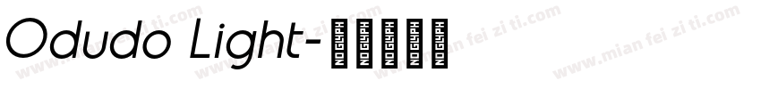 Odudo Light字体转换